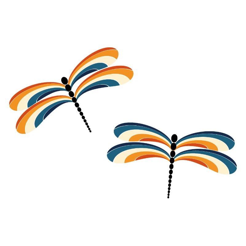 Retro dragonflies