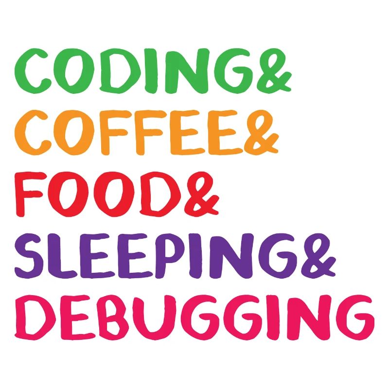 Coding Coffee Food Sleeping Debbuging Programmer C
