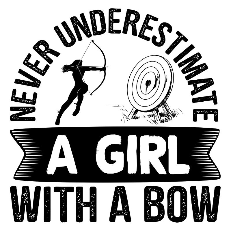 Bogenschießen Bogenschütze Mädchen mit einem Bogen