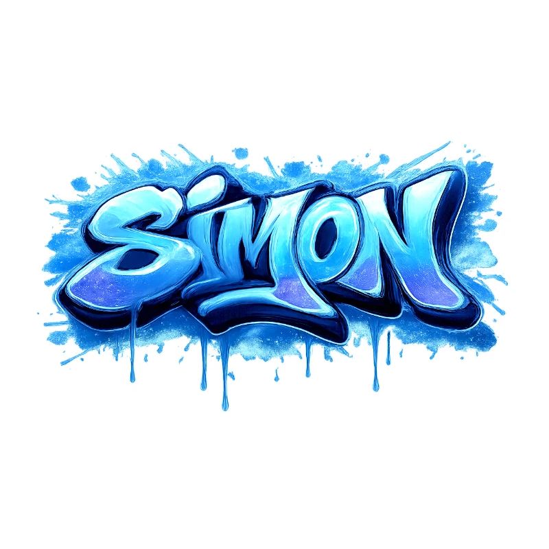Graffiti SIMON Name Gift Ideal Printable