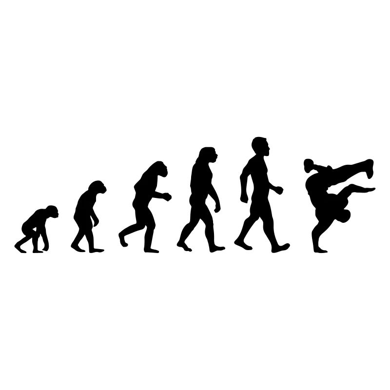 Evolution Breakdance Motiv als Geschenk