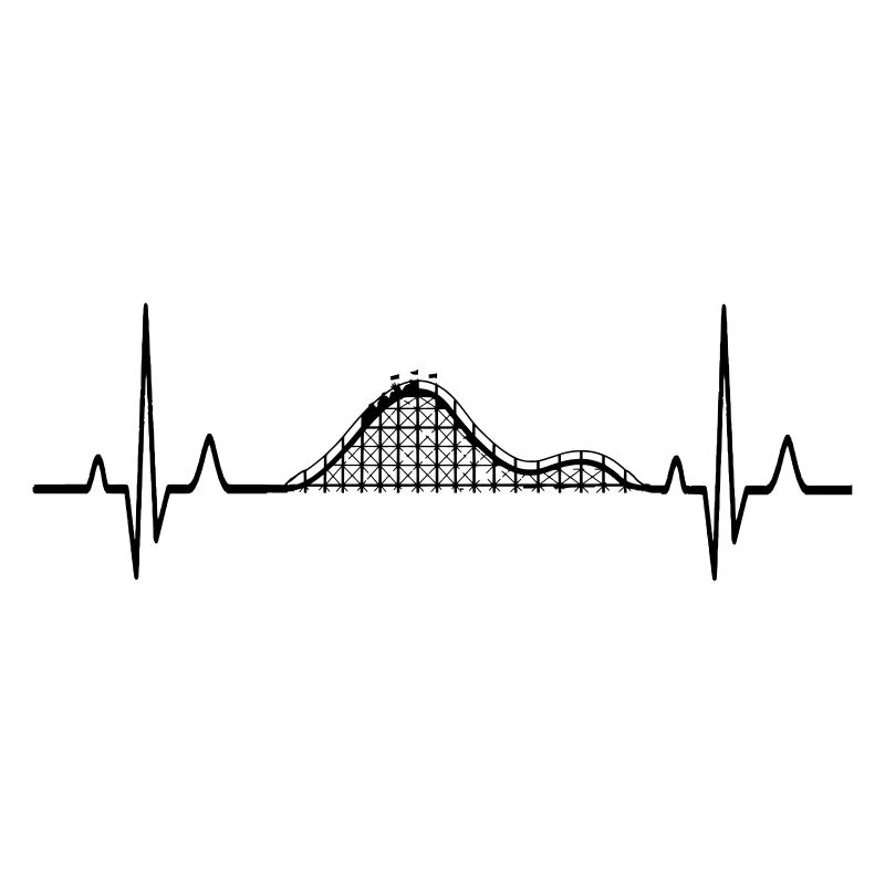 Roller coaster / heartbeat - gift idea