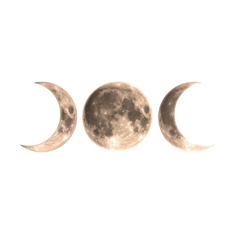 Wicca Lune - triple - symbole de la déesse