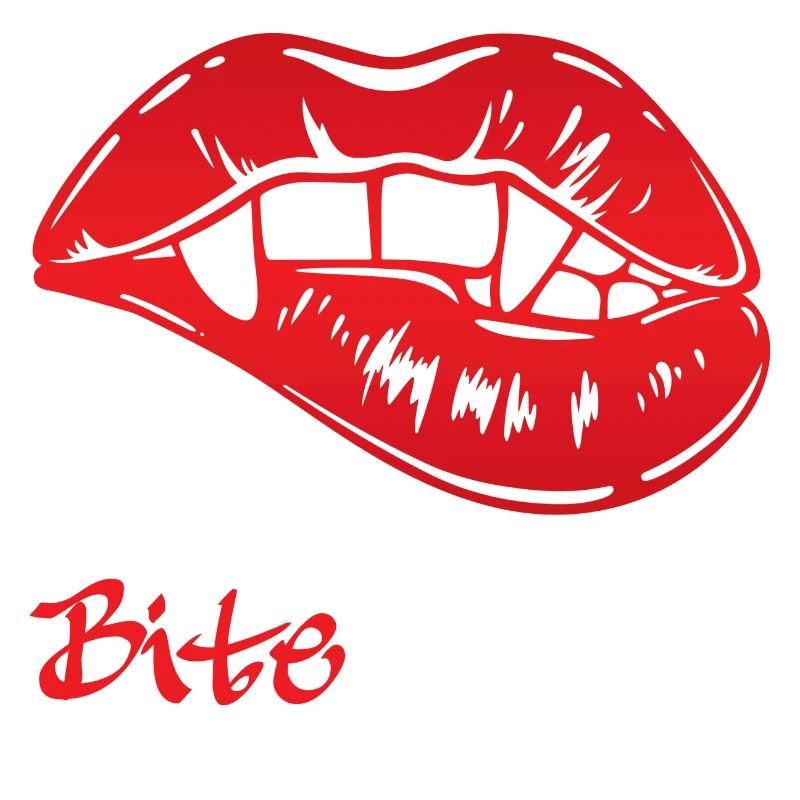 Bite Me Vampire Vampire Love Lips