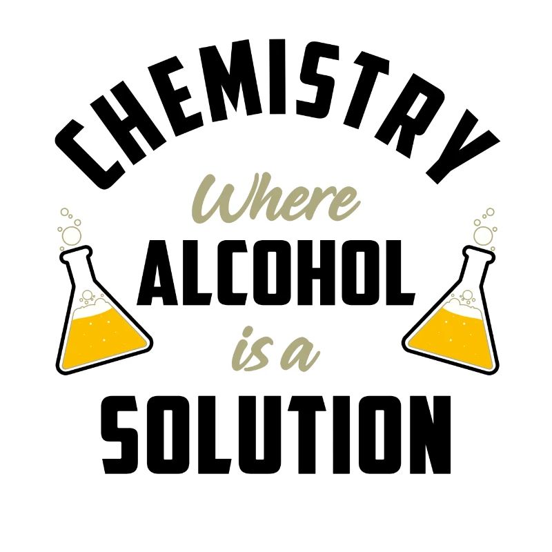 Chimie où l'alcool est une solution