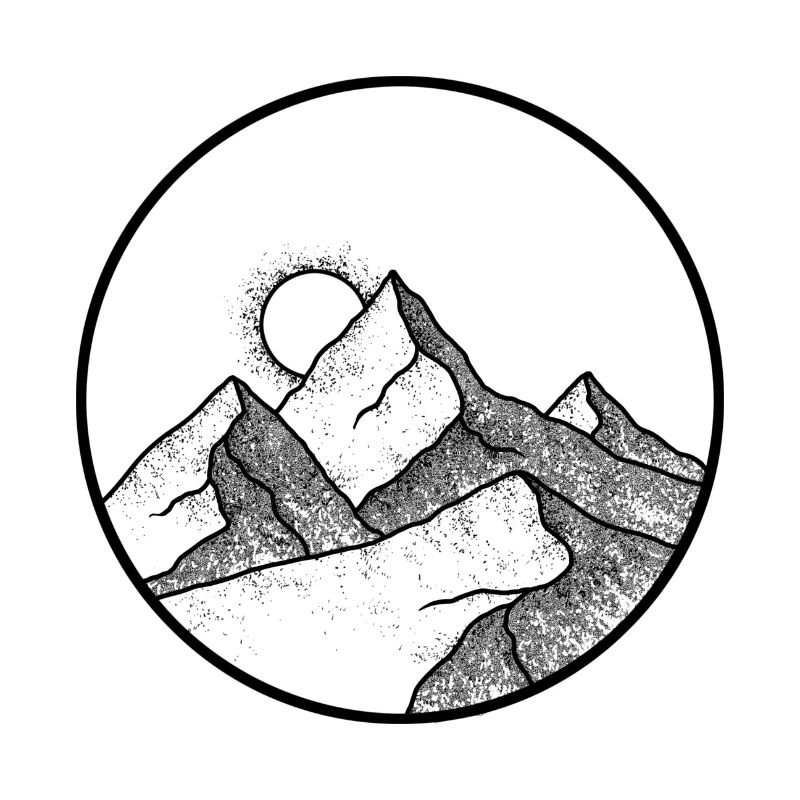 Mountain pattern - mountain logo - mountain symbol