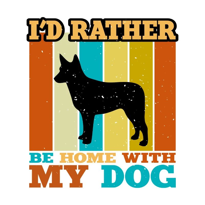 Australian Stumpy Tail Cattle Dog Silhouette