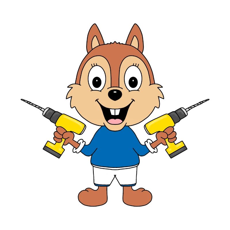 BOHRER - EICHHÖRNCHEN - HANDWERKER