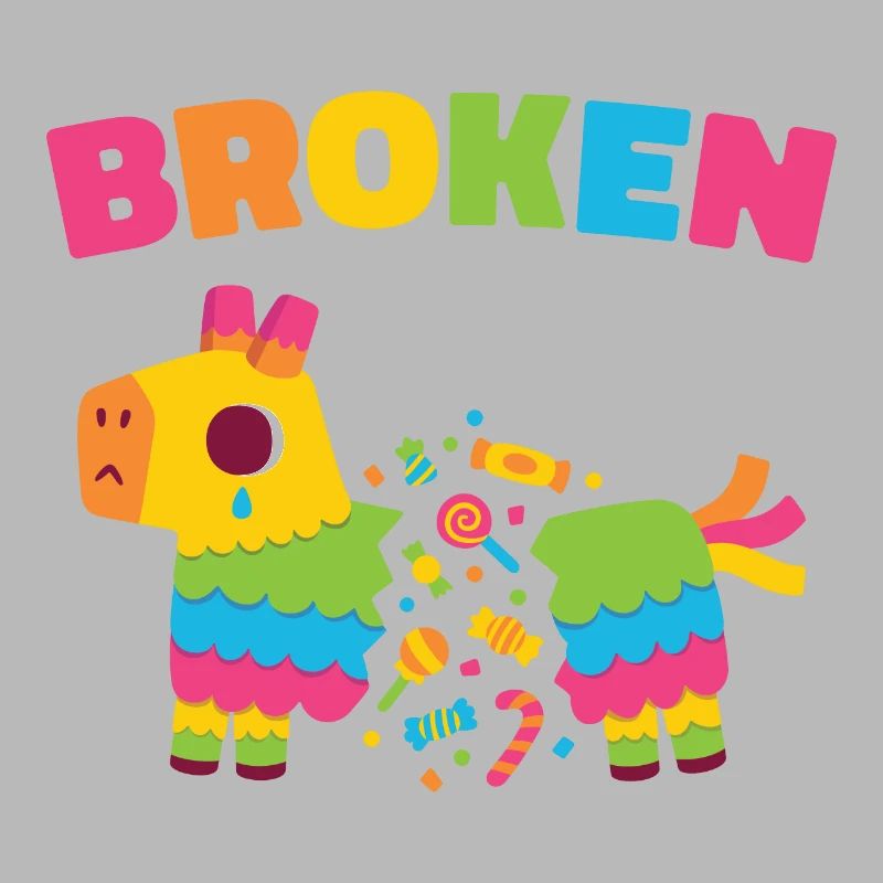 Sad Broken Pinata Donkey