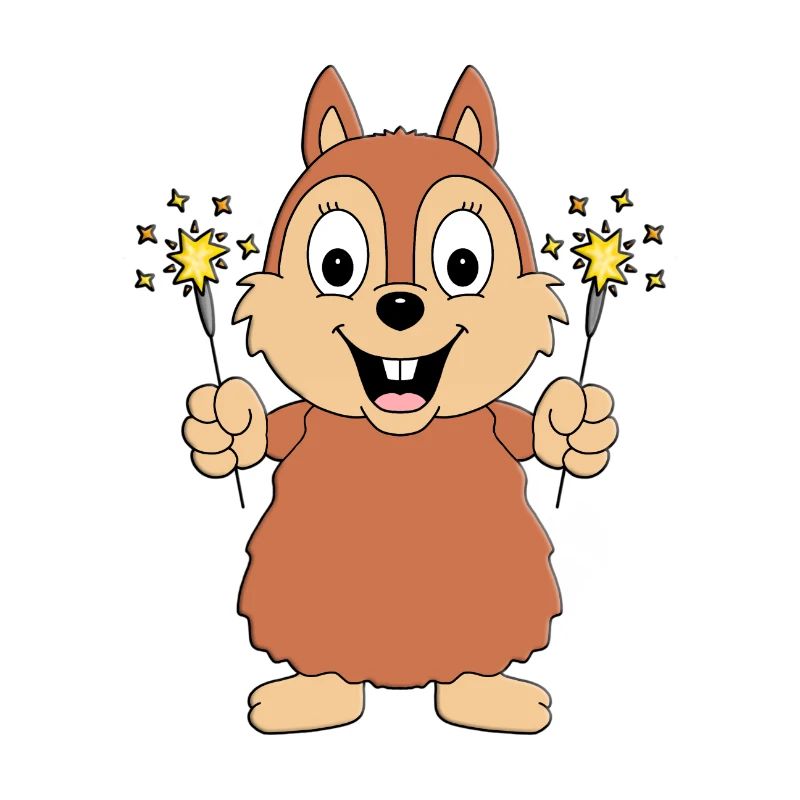 WUNDERKERZEN - NEUJAHR - SILVESTER - EICHHÖRNCHEN