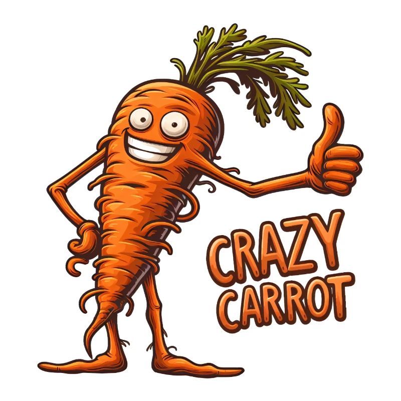 Crazy Veggies: Carrot Thumbs Up