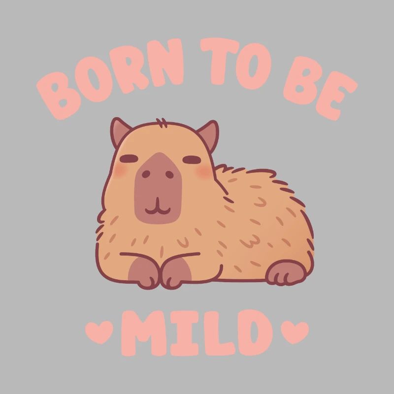 Mignon Capybara glaçant né pour être doux