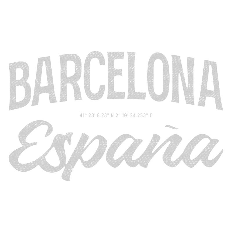 Barcelona Espana Script Design