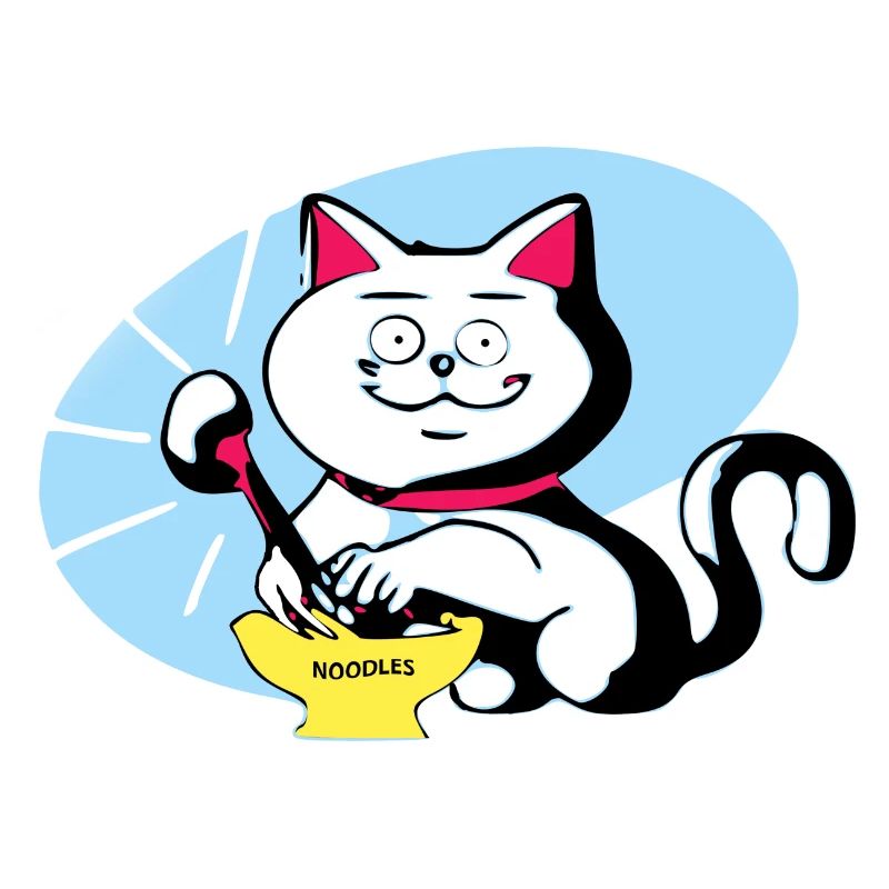 Chat et ramen