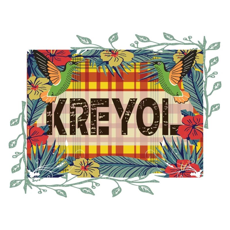 Schöne Geschenkidee KREYOL ODER KREOLISCHE Madras