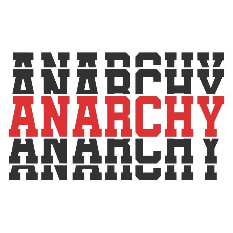 t-shirt Anarchy t-shirt gift idea stacked text