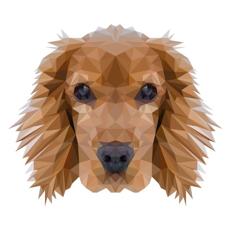 Cocker Spaniel chien Polygon Design