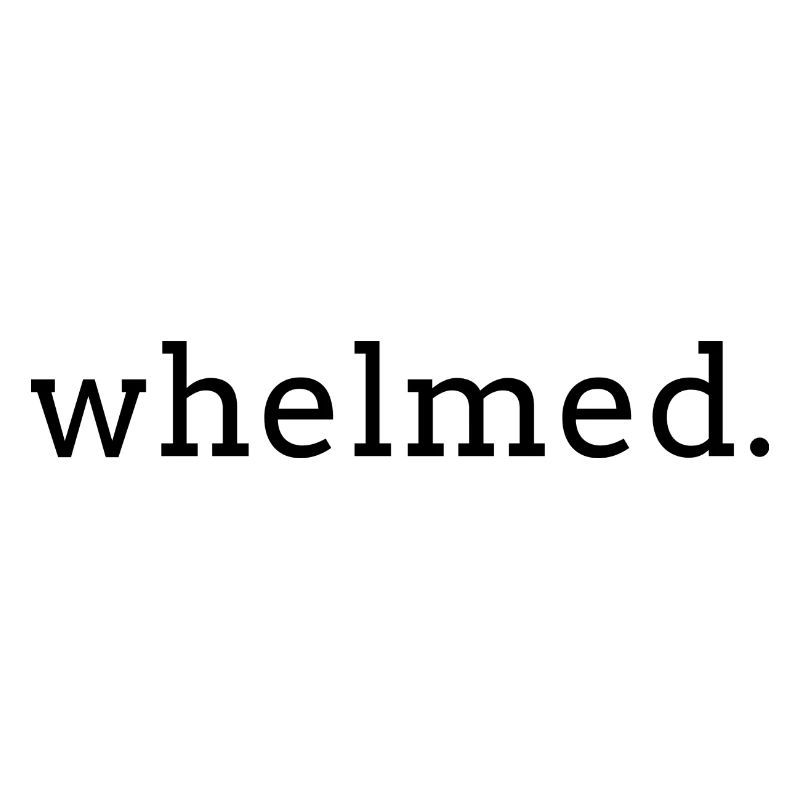 Impression de texte noir Whelmed.simple