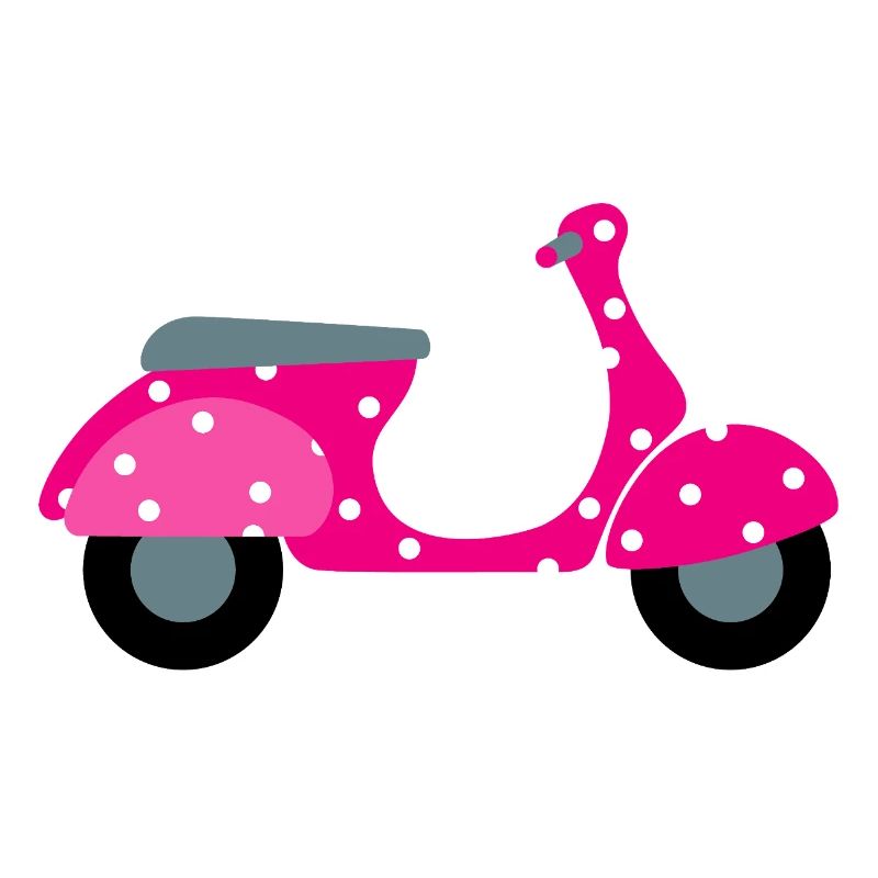 Roller Dots Pink Dots Pattern Retro Vintage Fan