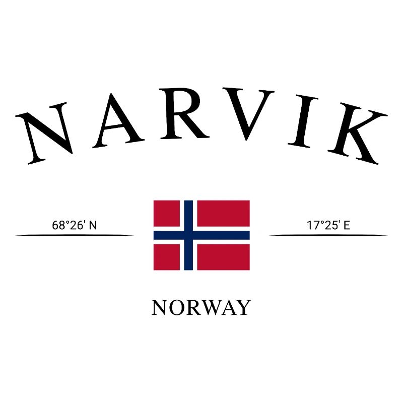 Narvik, Norvège – Souvenir et cadeau de Noël