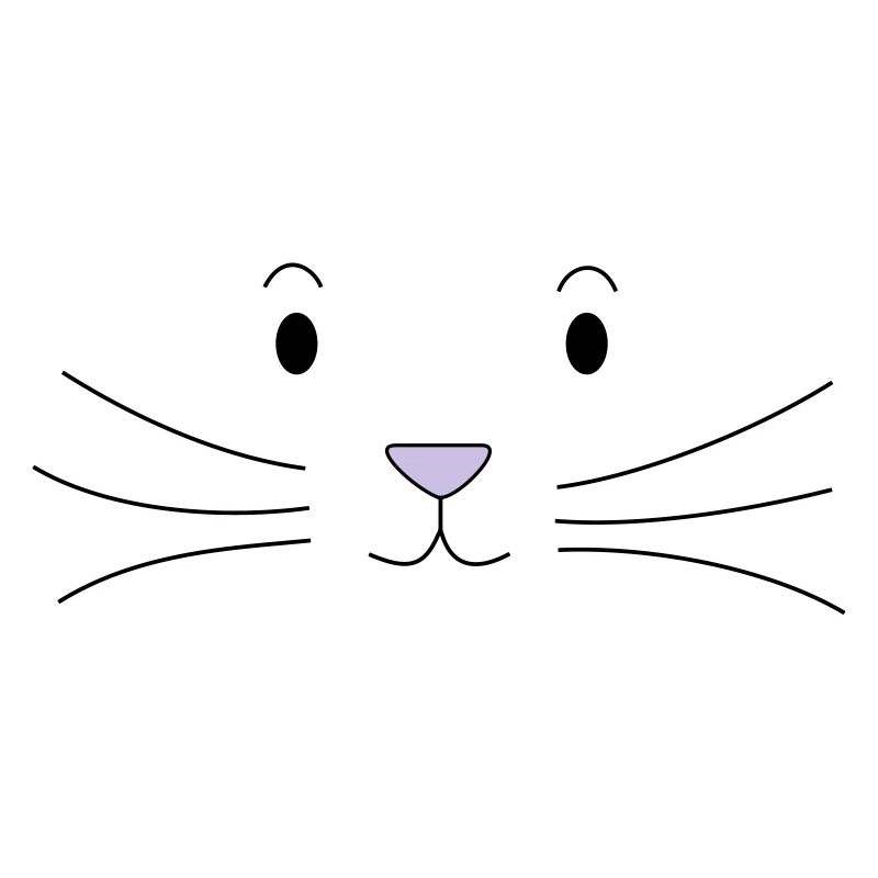 Cartoon Katzengesicht - Katze - Comic