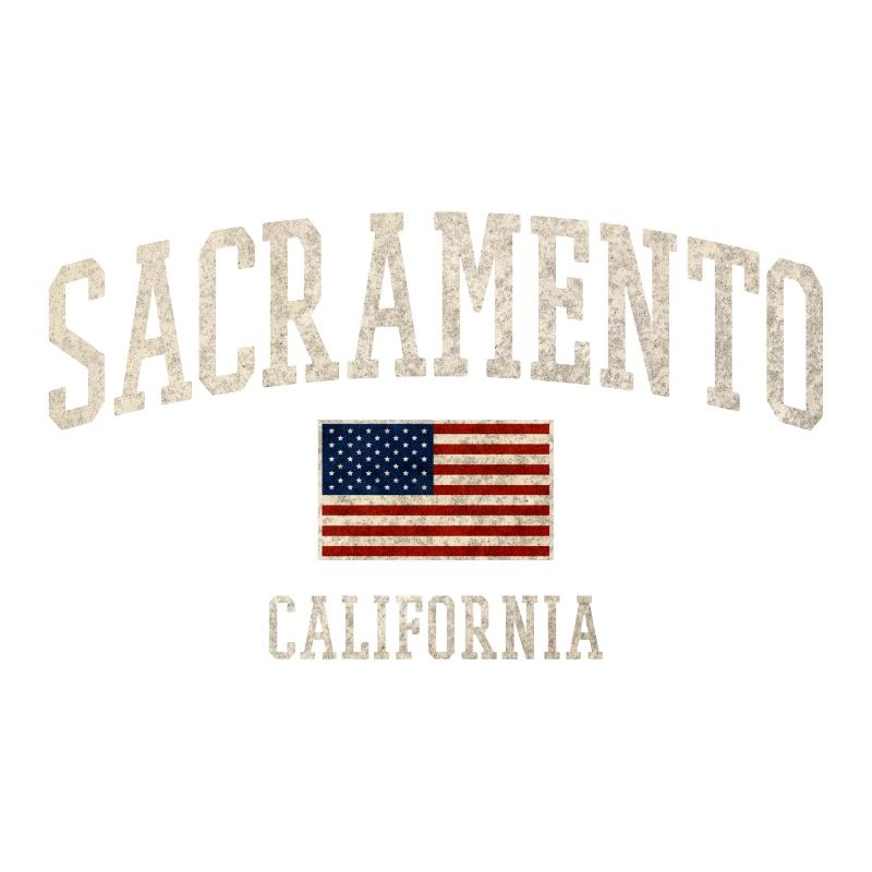 Conception du drapeau Sacramento Americana