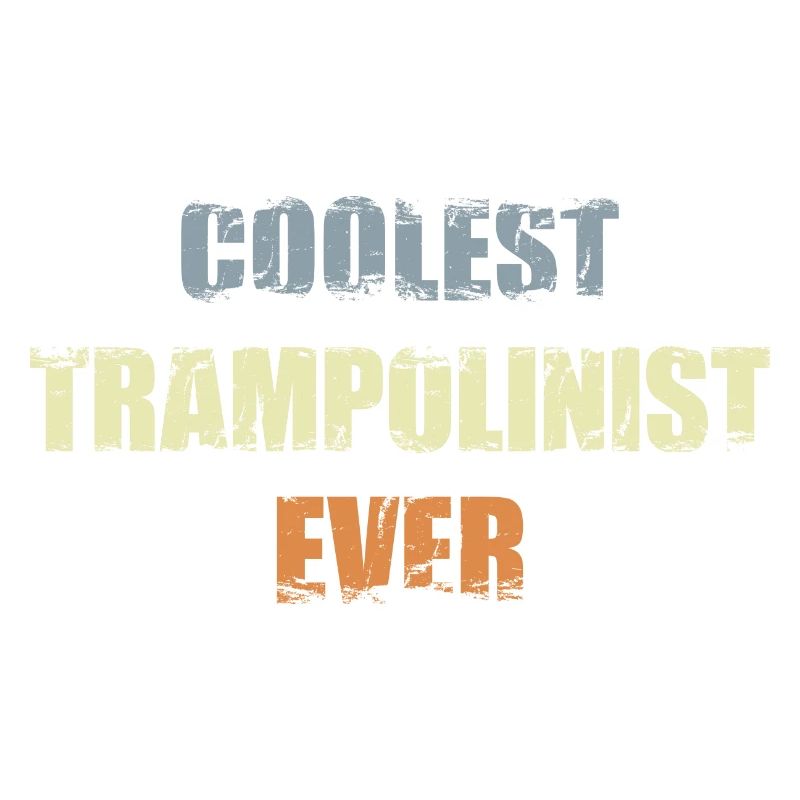 Cool trampoline athlete
