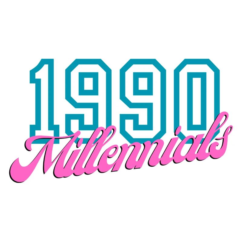 Retro 1990 Millennial Digital Style Design