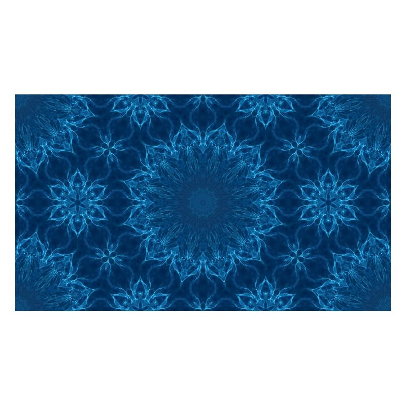 Blue Ocean Mandala Muster – Abstraktes Wasser-Kaleid