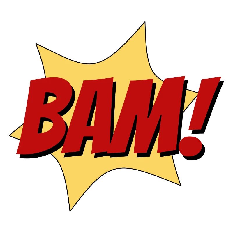 BAM Superheld Kampf Geräusch Comic fun Geschenk