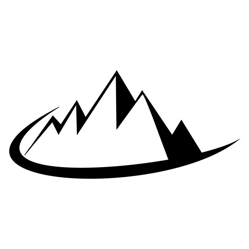 Mountain Silhouette Mountains Minimalist Logo Summit