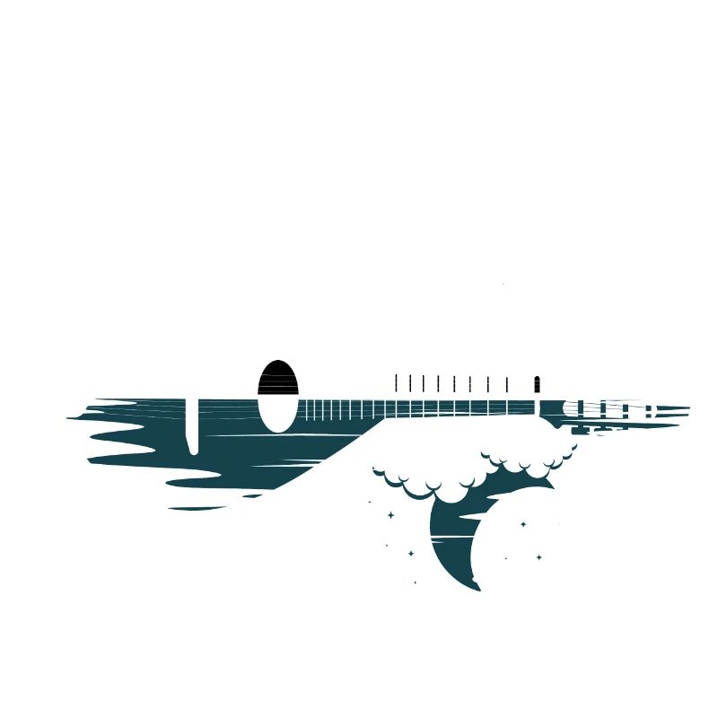 Mandolin Mandolinist Moon Reflection