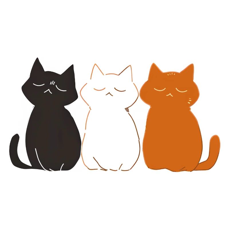 3 chats mignons