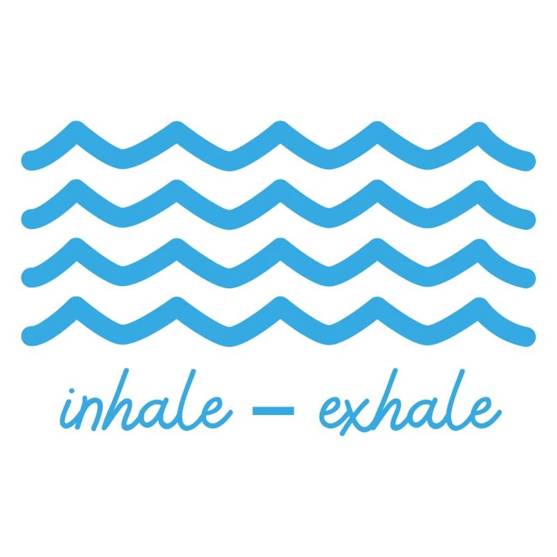 Meditations Design mit "inhale - exhale"