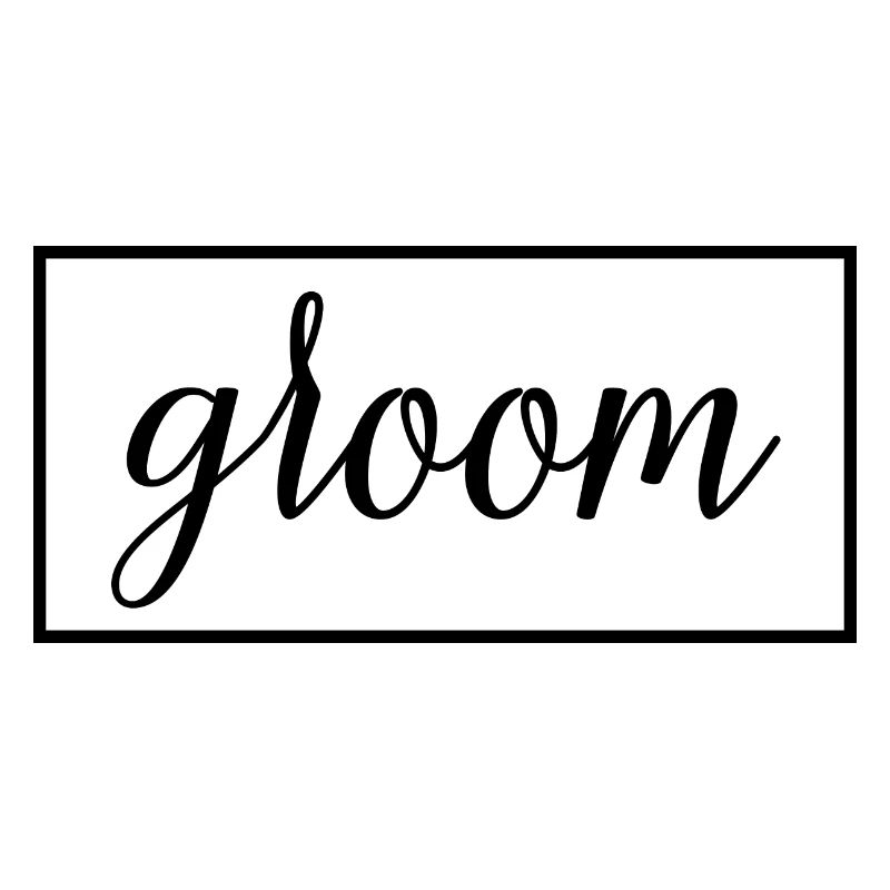 Bräutigam - Ehemann wird Hochzeitsfeier Verlobung