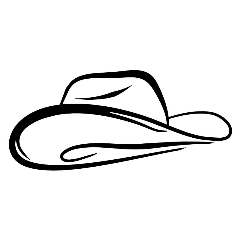 A sketch of a cowboy hat