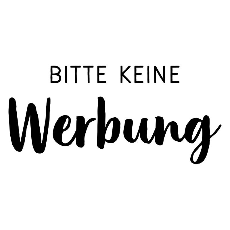 Bitte keine Werbung Aufkleber Briefkasten