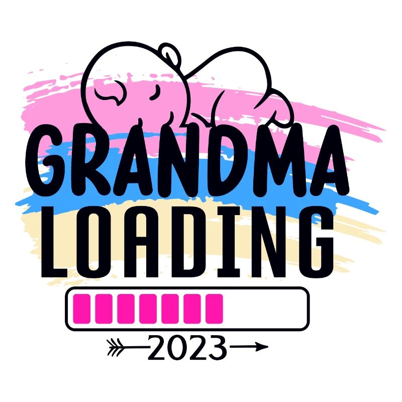 Werdende Oma, Oma loading 2023 Großmutter