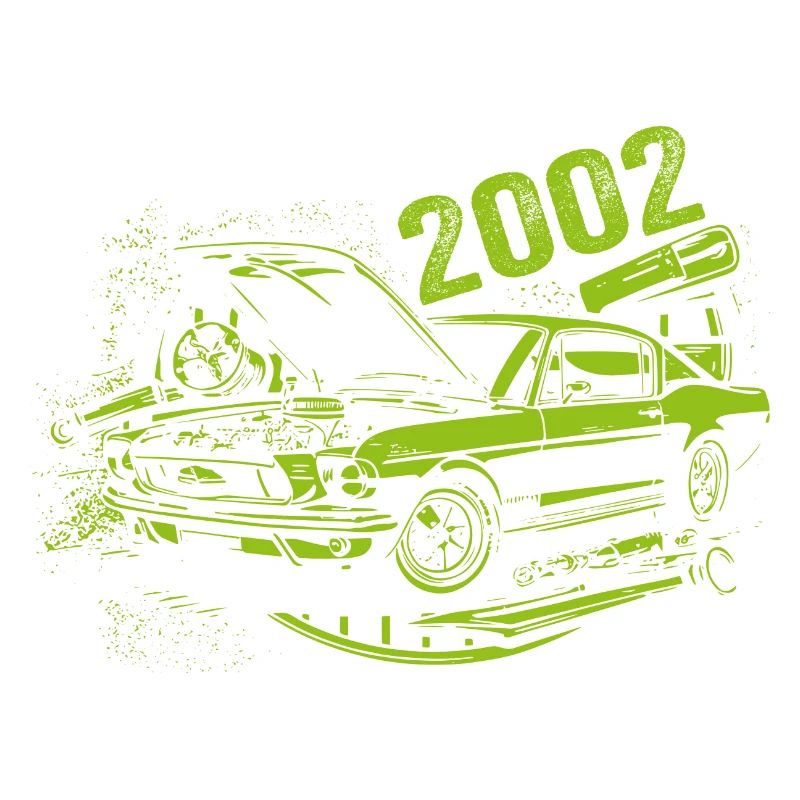 2002 Geburtstag Oldtimer Modell 2002 Vintage 2002