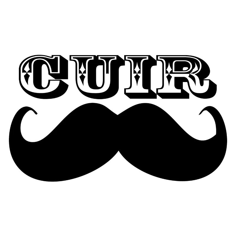 Cuir Moustache - Logo Noir