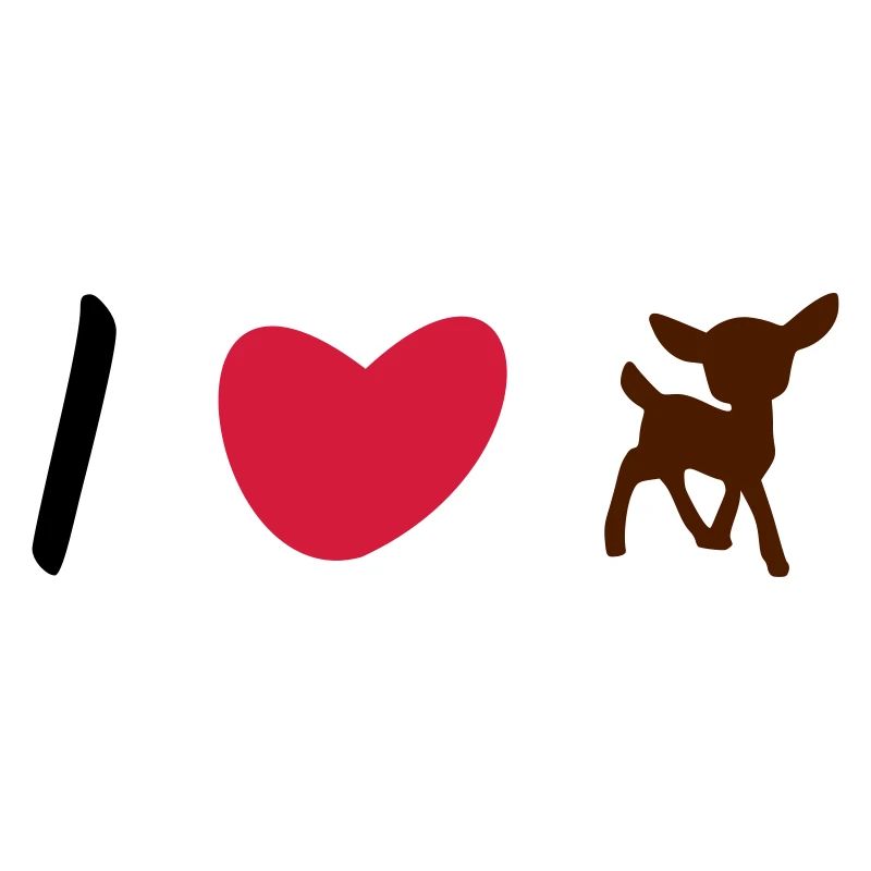 ★ Couleurs de conception modifiables ★ J'aime les faons