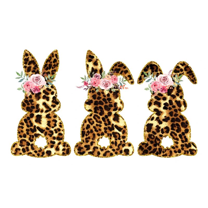Leopard Easter bunnies Leopard Easter bunnies