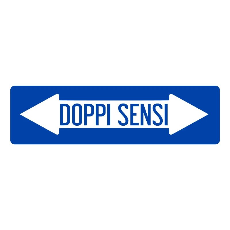 Signe de route à double sens