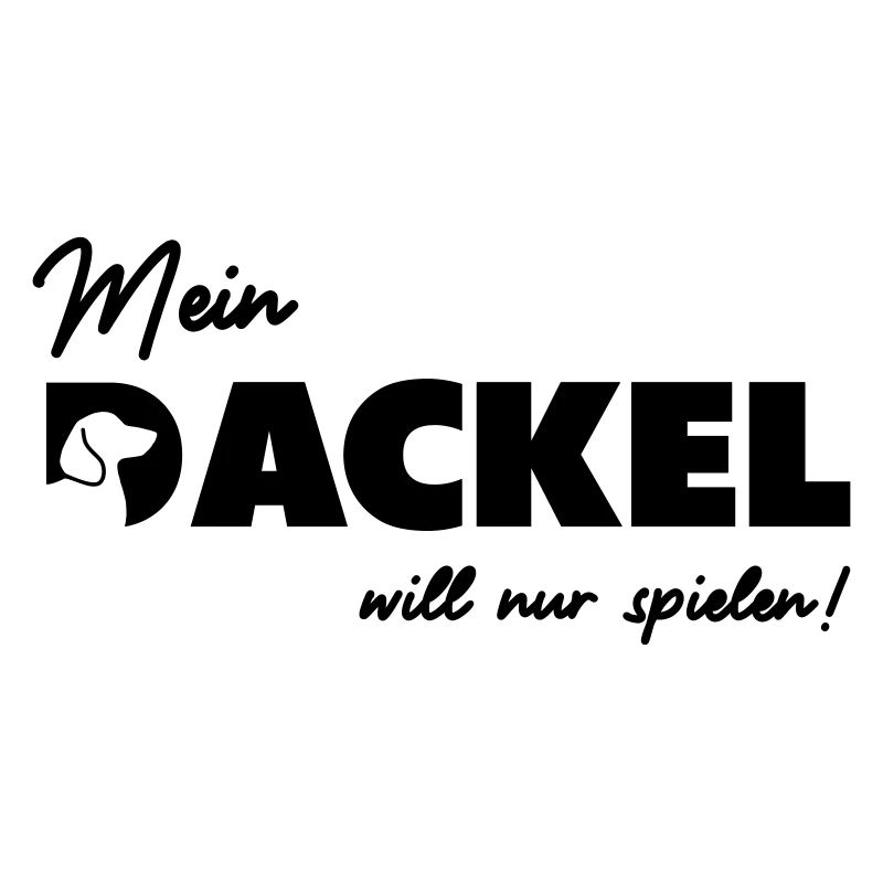 Mein Dackel will nur spielen