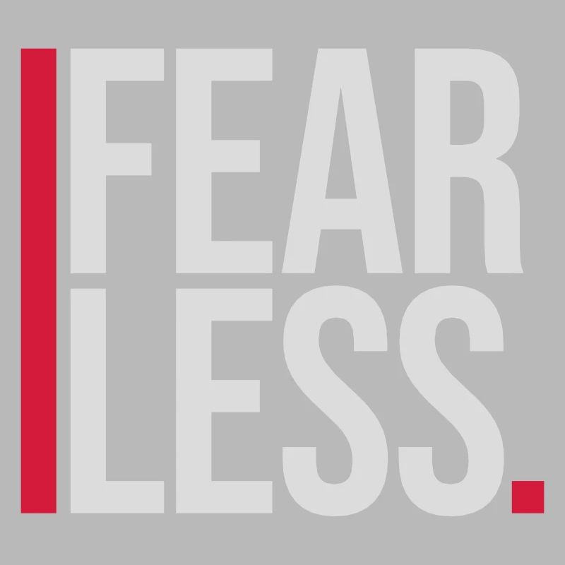 fearless Text Zitat Design