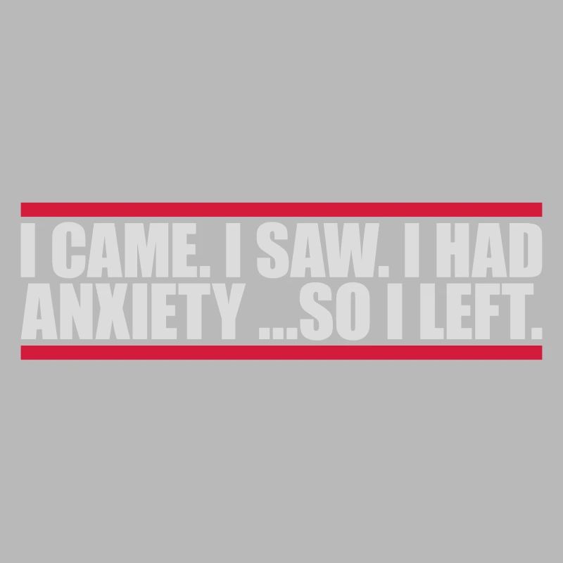I had anxiety saying