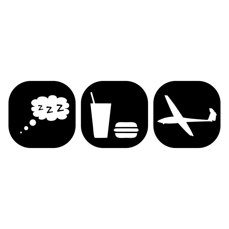 eat sleep gliding glider pilot