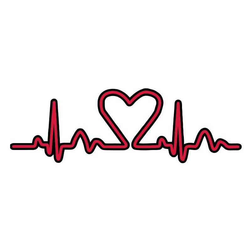 Lignes de impulsion d'électrocardiogramme de coeur