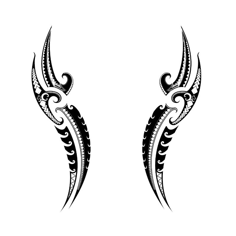 Tribal Warrior Pattern - Traditionelles Polynesier