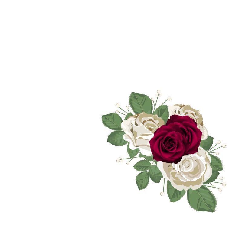 lettre A fleuris (blanche)